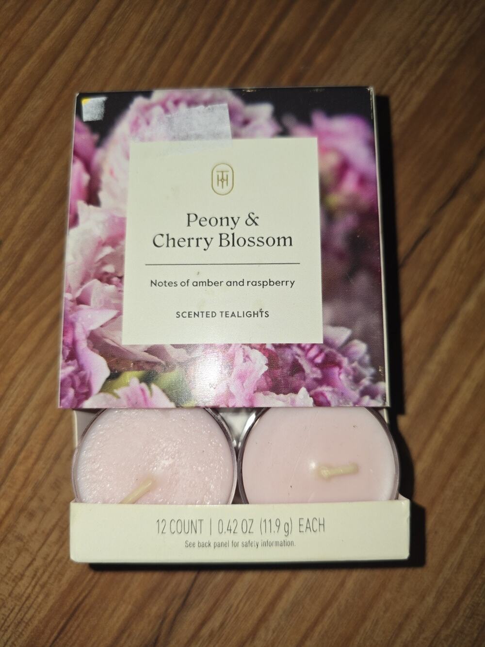 Threshold Peony & Cherry Blossom Scented Tealights 12 Count